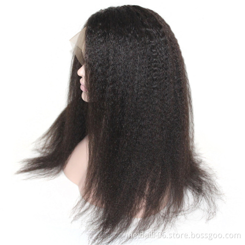 Lace Frontal Human Hair Wigs for Black Women Remy Brazilian Kinky Curly Lace Front Wig